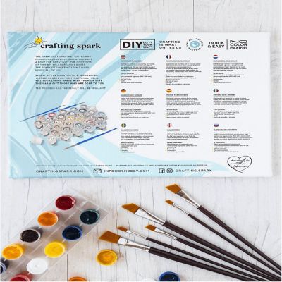 Crafting Spark - Painting by Numbers kit Crafting Spark Mandarin Tea R044 19.69 x 15.75 in Image 3