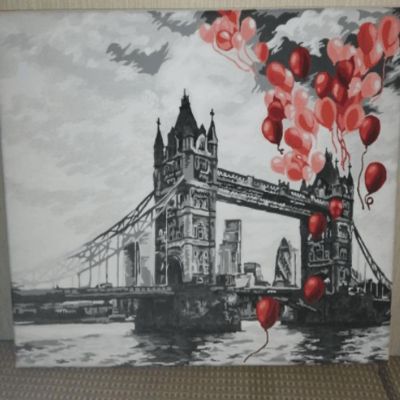 Crafting Spark - Painting by Numbers kit Crafting Spark Tower Bridge C037 19.69 x 15.75 in Image 1