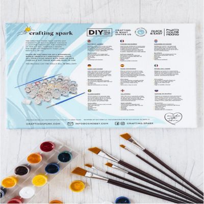 Crafting Spark - Painting by Numbers kit Crafting Spark Umbrella R006 19.69 x 15.75 in Image 3