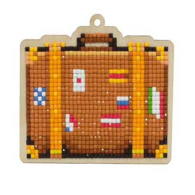 Crafting Spark - Suitcase CSw386 Diamond Painting on Plywood Kit Image 1