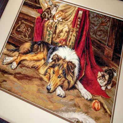 Crafting Spark (Wizardi) - A Reluctant Playmate B585L Counted Cross-Stitch Kit Image 3