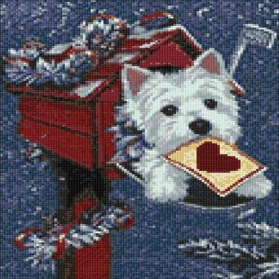 Crafting Spark (Wizardi) - Christmas Letter CS110 11.81 x 15.75 inches Crafting Spark Diamond Painting Kit Image 1