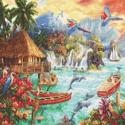 Crafting Spark (Wizardi) - Counted Cross Stitch Kit Island Life Leti925 Image 1