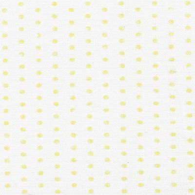 Crafting Spark (Wizardi) - Designer Printed AIDA Canvas 18ct Yellow Polka Dots Image 1