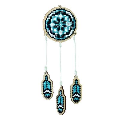 Crafting Spark (Wizardi) - Dreamcatcher - Blue CSW201 Diamond Painting on Plywood Kit Image 1