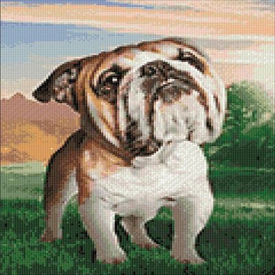 Crafting Spark (Wizardi) - Dreaming Dog CS2537 11.8 x 15.7 inches Crafting Spark Diamond Painting Kit Image 1