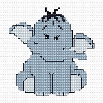 Crafting Spark (Wizardi) - Elephant B041L Counted Cross-Stitch Kit Image 1