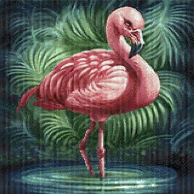 Crafting Spark (Wizardi) - Flamingo CS2572 15.7 x 19.7 inches Crafting Spark Diamond Painting Kit Image 1
