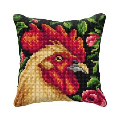 Crafting Spark (Wizardi) - Needlepoint Cushion Kit  "Rooster" 99018 Image 1