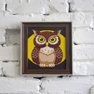 Crafting Spark (Wizardi) - Night Owl WD308 5.9 x 7.9 inches Wizardi Diamond Painting Kit Image 1