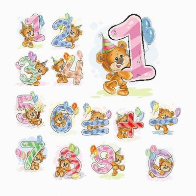 Crafting Spark (Wizardi) - Numbers B1228L Counted Cross-Stitch Kit Image 1