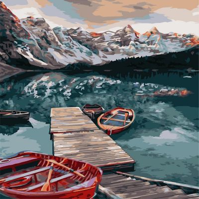 Crafting Spark (Wizardi) - Painting by Numbers kit Crafting Spark Silent Lake A135 19.69 x 15.75 in Image 1