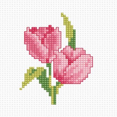 Crafting Spark (Wizardi) - Tulips B022L Counted Cross-Stitch Kit Image 1