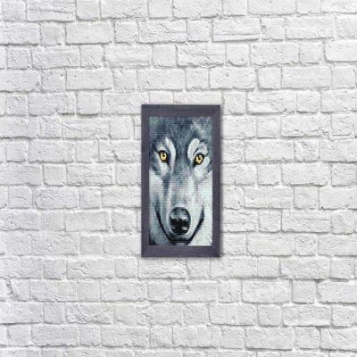 Crafting Spark (Wizardi) - Wolf Look WD2361 5.9 x 7.9 inches Wizardi Diamond Painting Kit Image 1
