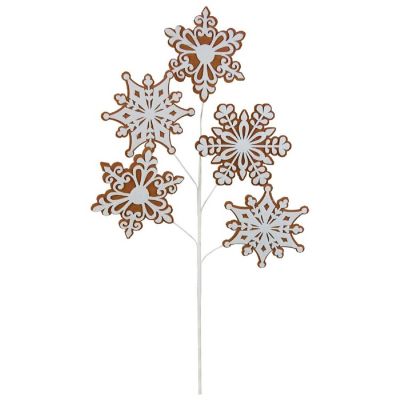 Craig Bachman 29&quot; Felt Snowflake Spray &amp;#8212; Tree Topper &amp; Winter Floral Accent Image 1