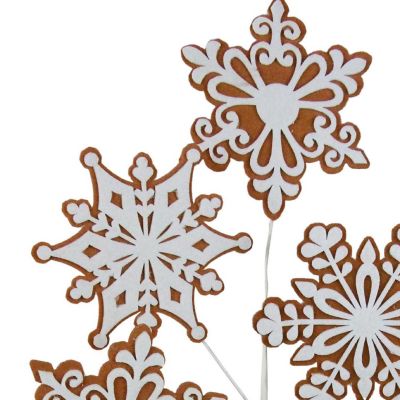 Craig Bachman 29&quot; Felt Snowflake Spray &amp;#8212; Tree Topper &amp; Winter Floral Accent Image 1