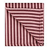 Cranberry Stripe Embroidered Paw Pet Towel Image 2