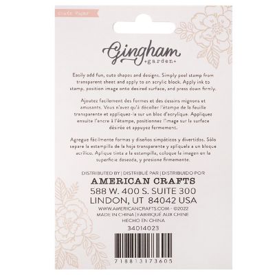 Crate Paper Gingham Garden Alpha Clear Stamps-48/Pkg Image 1