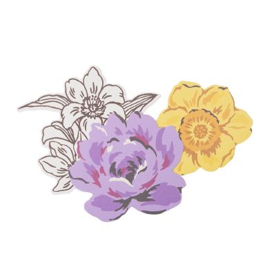 Crate Paper Moonlight Magic Ephemera Die-Cuts 40/Pkg-Florals - Gold Foil Image 2