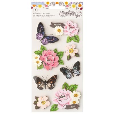 Crate Paper Moonlight Magic Stickers 8/Pkg-Dimensional Image 1