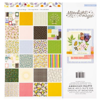 Crate Paper Single-Sided Paper Pad 12"X12" 48/Pkg-Moonlight Magic Image 1