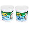 Crayola Air-Dry Clay, White, 5 lb Tub, Pack of 2 Image 1