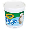Crayola Air-Dry Clay, White, 5 lb Tub, Pack of 2 Image 1