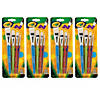Crayola Big Paintbrush Set, Flat, 4 Per Pack, 4 Packs Image 1