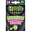 Crayola Bold & Bright Construction Paper Crayons, 24 Per Pack, 6 Packs Image 1