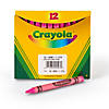 Crayola Bulk Crayons, Regular Size, Carnation Pink, 12 Per Pack, 6 Packs Image 1