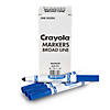 Crayola Bulk Markers, Conical Tip, Blue, 12 Per Pack, 3 Packs Image 1