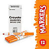 Crayola Bulk Markers, Conical Tip, Orange, 12 Per Pack, 3 Packs Image 2