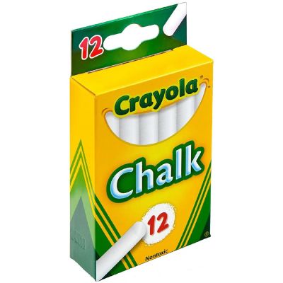 Crayola Chalk-White 12/Pkg Image 1