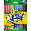 Crayola CLICKS Retractable Markers, 10 Per Pack, 2 Packs Image 1