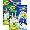 Crayola Color &amp; Sticker Activity Set, Sonic, 2 Sets Image 1