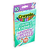 Crayola Colors of Kindness Fine Line Washable Markers, 10 Per Pack, 6 Packs Image 2