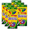 Crayola Erasable Colored Pencils, 12 Per Box, 6 Boxes Image 1