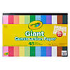 Crayola Giant Construction Paper Pad with Stencils, 48 Sheets, Pack of 6 Image 1
