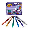 Crayola Glitter Markers, 6 Per Box, 3 Boxes Image 1
