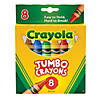 Crayola Jumbo Crayons, 8 Per Box, 6 Boxes Image 1
