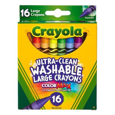 Crayola Large Washable Crayons-16/Pkg Image 1