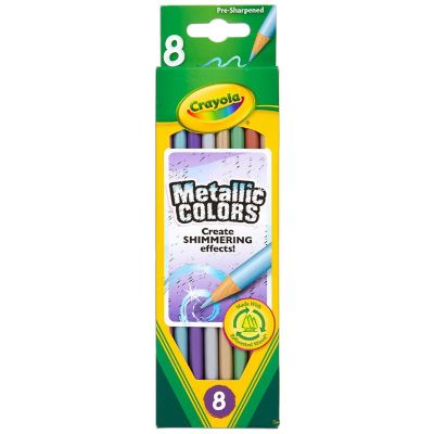 Crayola Metallic Colored Pencils-8/Pkg Long Image 1