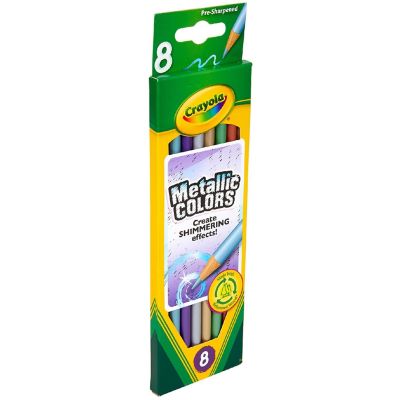 Crayola Metallic Colored Pencils-8/Pkg Long Image 1