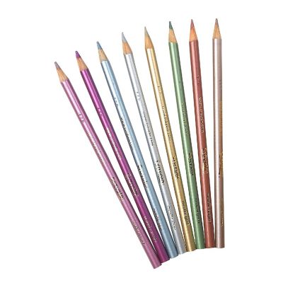 Crayola Metallic Colored Pencils-8/Pkg Long Image 2