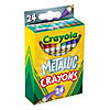 Crayola Metallic Crayons, 24 Per Pack, 6 Packs Image 1