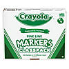 Crayola Non-Washable Classpack Markers, Fine Point, 10 Colors, Pack of 200 Image 2