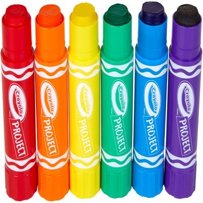 Crayola Project Quick Dry Paint Sticks 6/Pkg-Assorted Colors Image 2