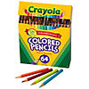 Crayola Short Colored Pencils, 64 Count with Sharpener Image 1