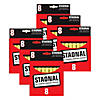 Crayola Staonal Marking Crayons, Black, 8 Per Pack, 6 Packs Image 1