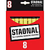Crayola Staonal Marking Crayons, Black, 8 Per Pack, 6 Packs Image 1